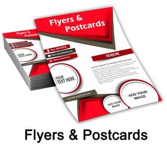 flyers and postcards